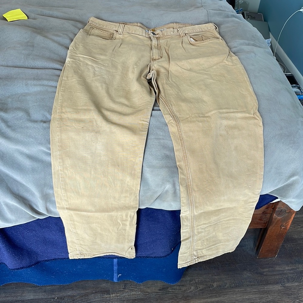 Carharrt men's work pants.